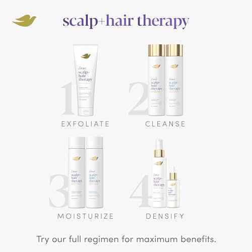 Dove Density Boost Clarifying Foaming Scrub Scalp + Hair Therapy for gentle scalp exfoliation, with Vitamin B3, Zinc and 0% sulfates, 9 oz