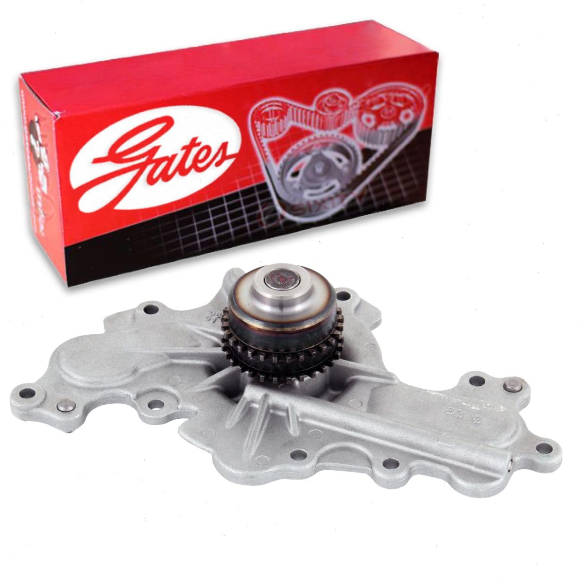 Gates Engine Water Pump compatible with Ford Explorer 3.5L V6 2012-2019