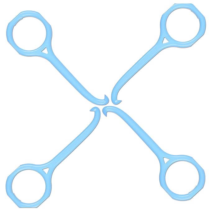 Aligner-B-Out v2 | Badass Blue 4 Pack | Invisalign Remover Tool & Aligner Remover Tool For All Aligners & Removable Retainers | Orthodontist Recommended Invisalign Accessories