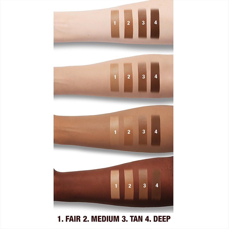 Charlotte Tilbury Beautiful Skin Face Makeup & Body Cream Bronzer - Hydrating Hyaluronic Acid & Pro Vitamin D3 to Blur for a Sun-Kissed Glow - Up to 16Hr Wear, Sweat & Humidity Proof - 2 Medium