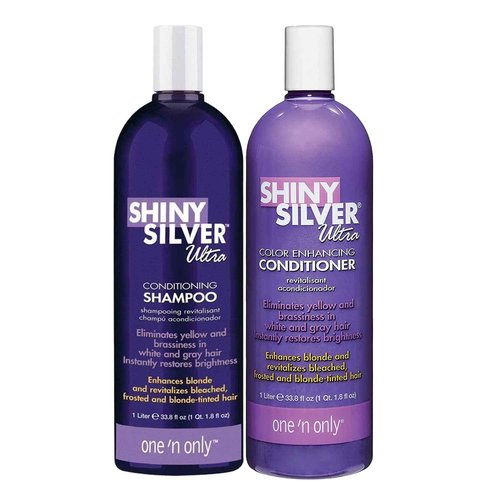 one 'n only Shiny Silver Ultra Conditioning Shampoo Bundle with Conditioner