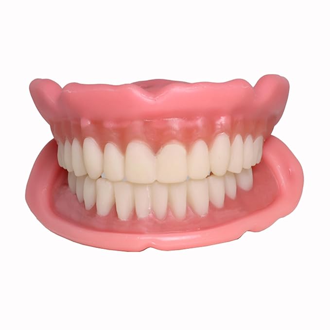 Boil-&-Bite Functional Denture, Self-fit at Home in Mins, Adjusts for Narrow or Wide Arches, Long-term or temporary Solution, Eat, Drink and Smile Confidently, Small/Medium Denture Set