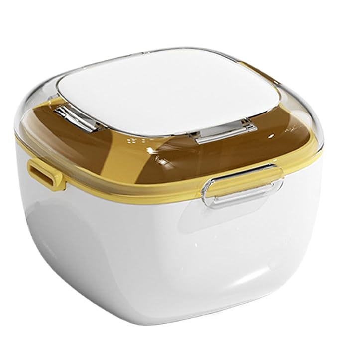 Denture Container Case - Retainer Storage Cup For Cleaning | ABS PP Material With Portable Strainer Function, Easy Access Feature, For Dentures, Mouth Guards, Jewelry