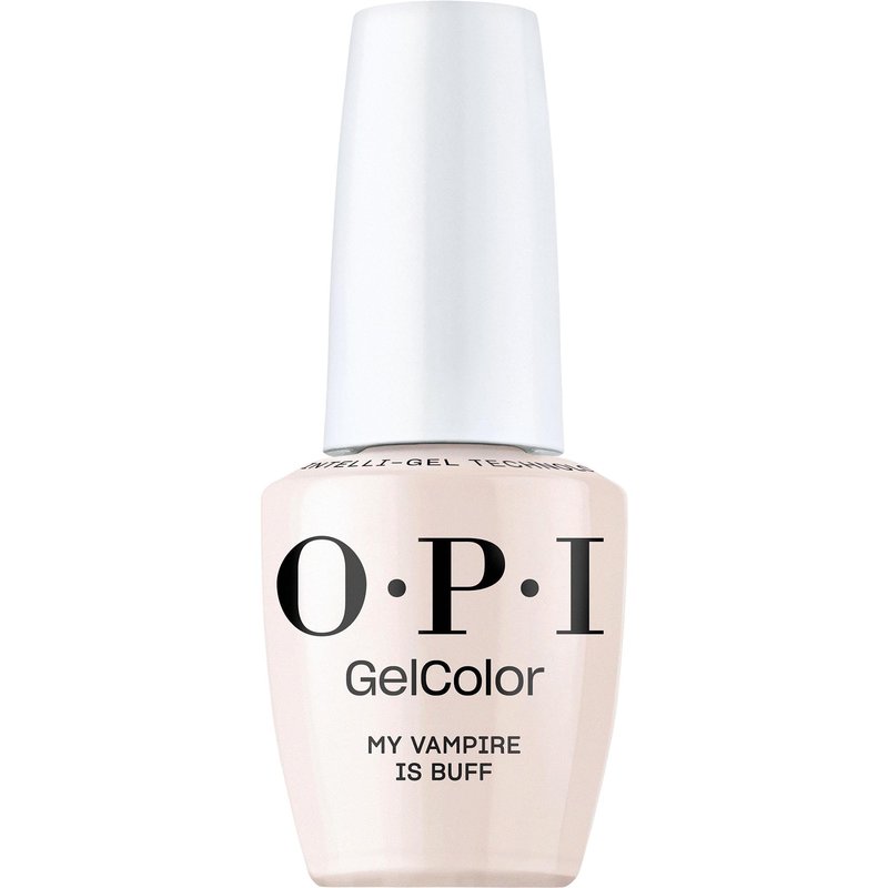 OPI GelColor My Vampire is Buff | Opaque Soft Warm Beige Crème LED Cure Gel Nail Polish | Salon-Quality Shine, Long-Lasting Wear | Vegan & HEMA Free | 0.5 Fl Oz
