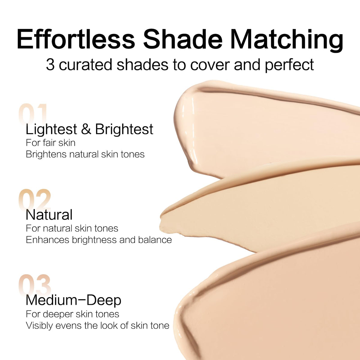 CARSLAN Full Coverage Concealer with 12H Wear for Dark Circles