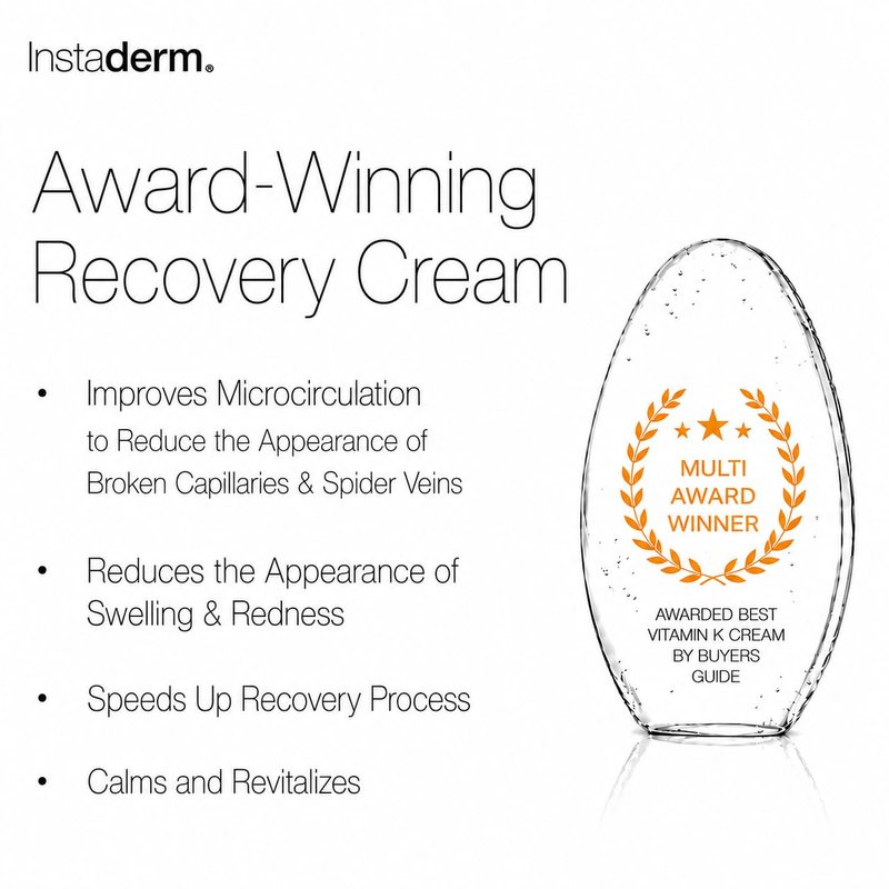 Vitamin K Cream-Revitalizing Formula with Arnica for the Appearance of Brusing, Spider Veins, Broken Capillaries, Uneven Tone & Dark Spot – Under Eye Cream for the Look of Dark Circles & Puffiness