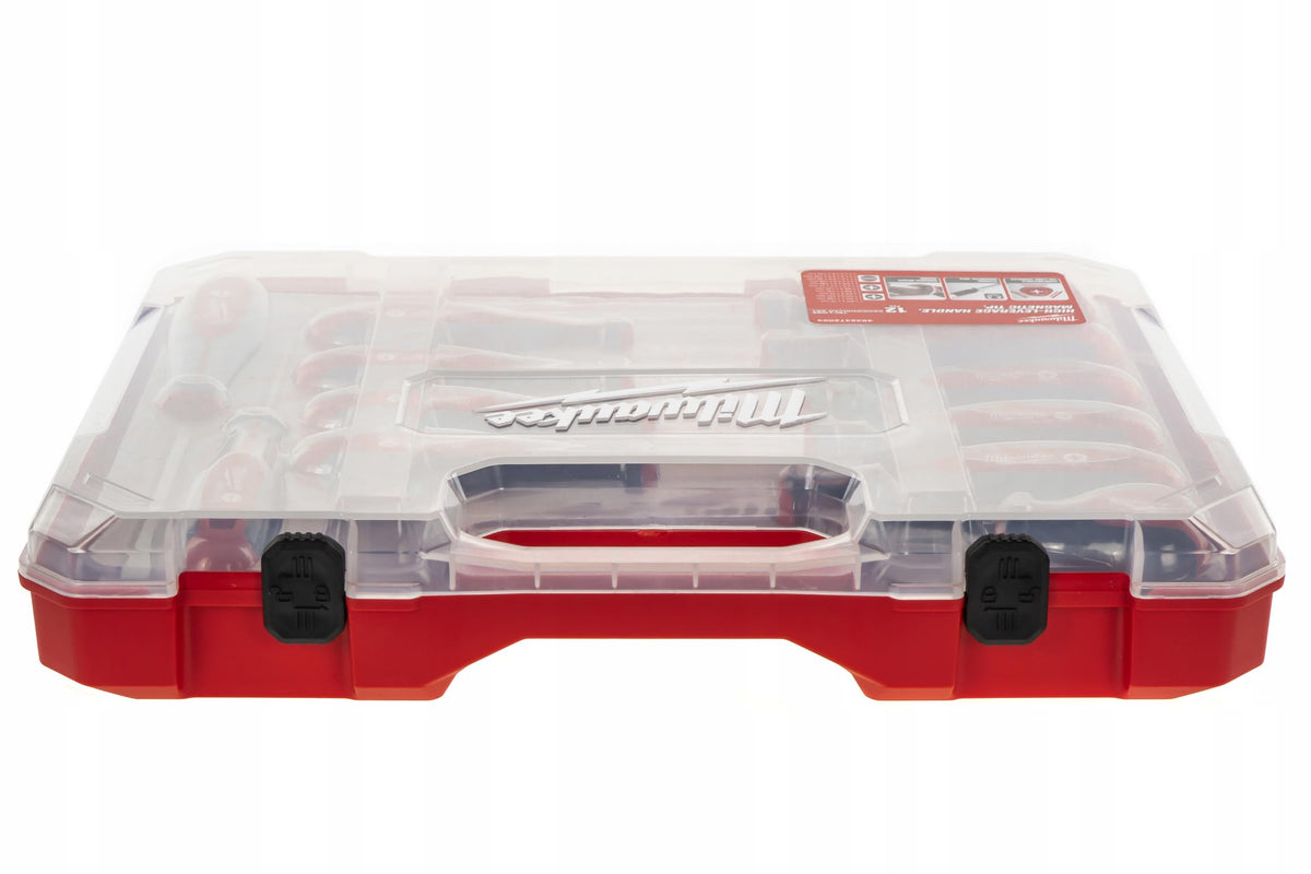 Milwaukee Set of 12 Tri-Lobe Screwdrivers 4932472003,Red