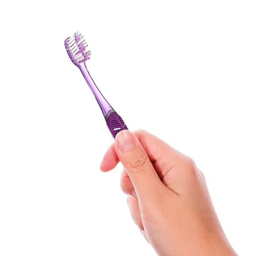 GUM Technique Deep Clean Toothbrush – Compact Soft Bristles for Adults – 3 Count
