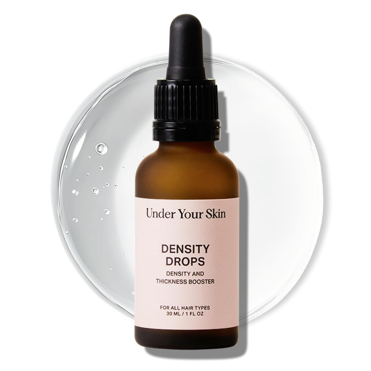 Under Your Skin Density Drops Hair Serum for Thinning Hair, Thicker Fuller-Looking Hair, Reduces Shedding, Clinically Tested Scalp Treatment with Capilia Longa, 90-Day Results, 30mL