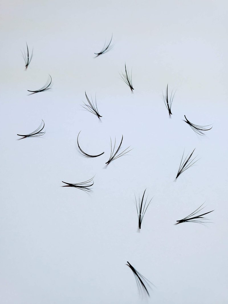 1000 Premade volume fans Mixed lengths 9-16mm loose Fans C, D Curl. Handmade eyelash extensions supplies Russian volume lash Wispy promade fan 4D 5D 6D 7D 8D 9D 10D (5D Wispy 0.07 - Curl C)