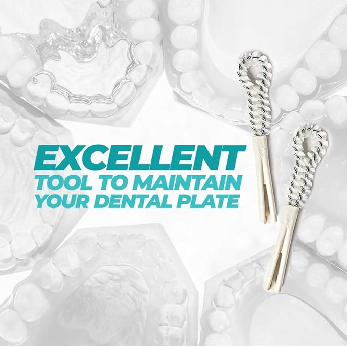 Fuller Brush Dental Plate Brush - Soft Hygienic Denture Cleaner - Small & Flexible Cleaning Tool for Dentures & Plates - Oral Hygiene for Men & Women (Pack of 2)