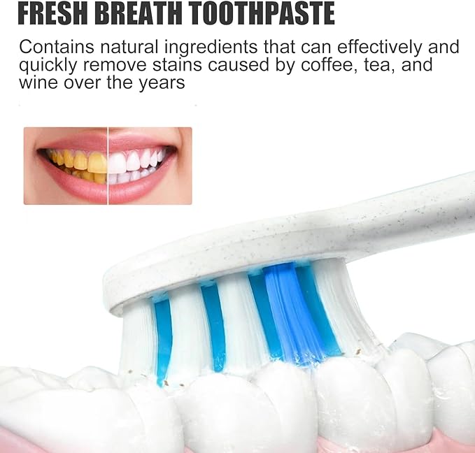SP-6 Probiotic Whitening Toothpaste, Fresh Breath Deep Cleaning Care Gum Health.(1Pcs)