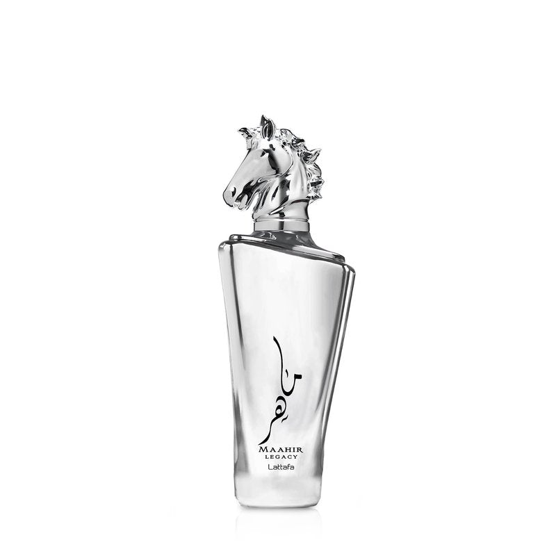 Lattafa Maahir Legacy - Aromatic Spicy, Citrus, Amber Wood - Eau de Parfum Long-Lasting Fragrance for Men, 3.40 Ounce / 100 ml