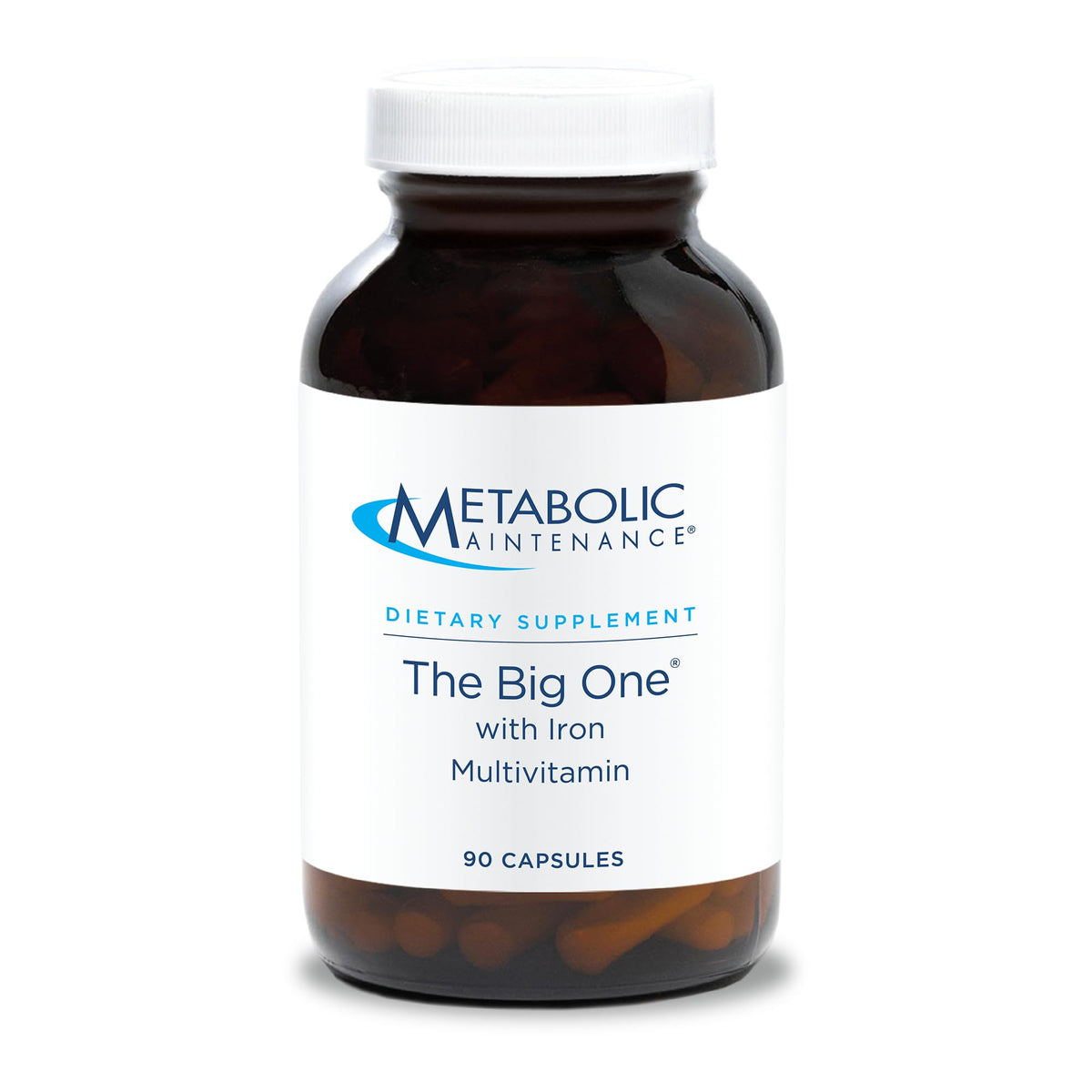 Metabolic Maintenance The Big One Multivitamin with Iron - Multivitamin for Women and Men with Vitamin A, C, E, Minerals, Methylated B Complex, Multi Vitamin - 90 Capsules