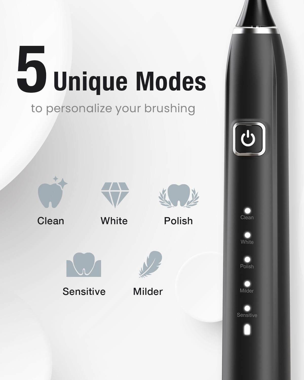 7AM2M Sonic Electric Toothbrush with 6 Brush Heads for Adults&Kids, One Charge for 120 Days, Type-C Charge, 5 Modes, 40000VPM Powered Toothbrush (Peacock Green)