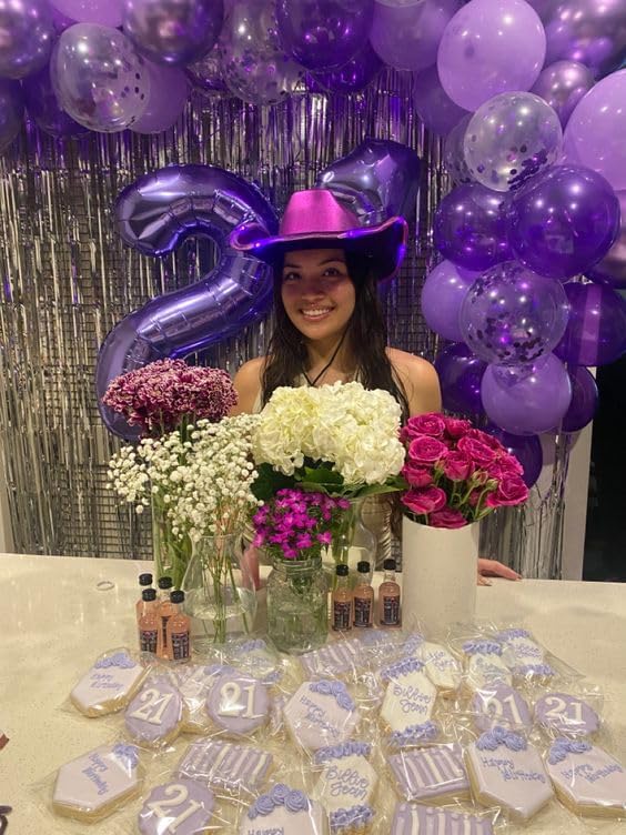 Purple Number 7 Balloon 40 Inch, 7 Balloon Number, 7th Birthday Decorations, Purple Party Supplies for Boys Girls