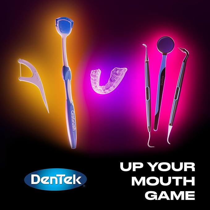 DenTek Orabrush Tongue Scraper, Gentle Tongue Cleaner Brush for Fresh Breath, 2 Count