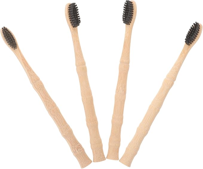 4pcs Set Soft Bristles Manual Toothbrushes Creative Design Eco-Friendly for Adults
