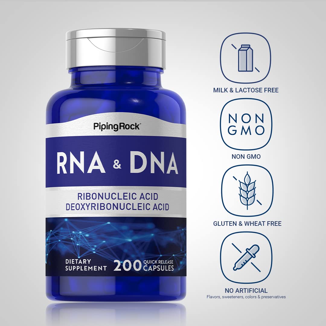 Piping Rock RNA DNA Supplement | 200 Capsules