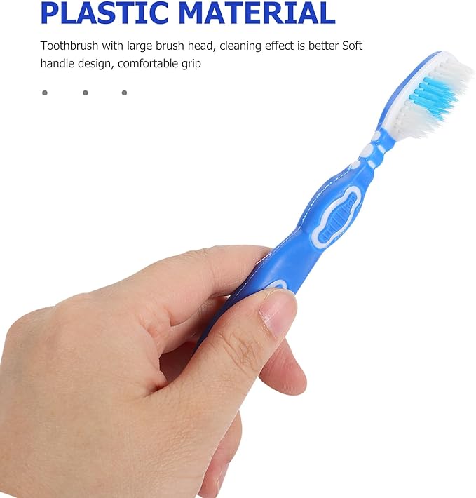 WOFASHPURET 10Pcs Prison Use Toothbrushes Small Soft Bristle Short Handle Manual Toothbrushes Bulk Set for Oral Hygiene and Travel