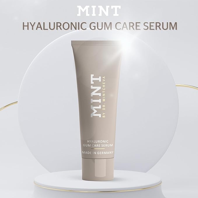 Mint Hyaluron Gum serum 75ml - Restorative Care for Stressed Gums - Against Bleeding Gums and Gum Recession - by Dr. Mintcheva
