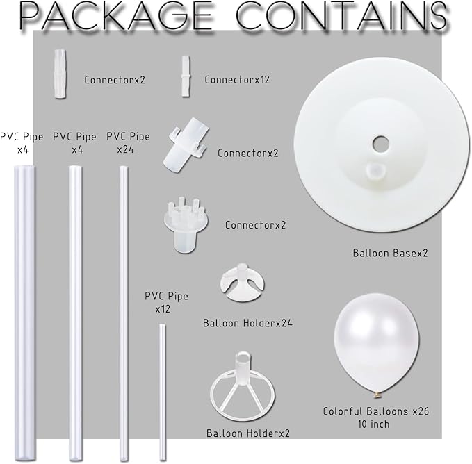 Balloon Column Stand Kit with Metallic Pearl Light Pink&Gold Balloons,Balloon Column Kit for Floor&Table Backdrop Decoration for Confession Proposal,Party Wedding Baby/Bridal Shower Birthday