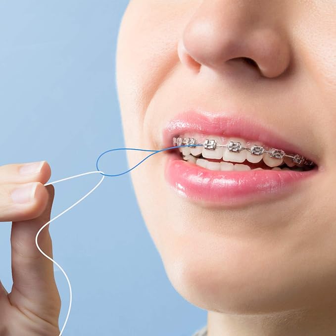 Floss Threaders for Braces, Bridges, and Implants (50 Count (Pack of 4))