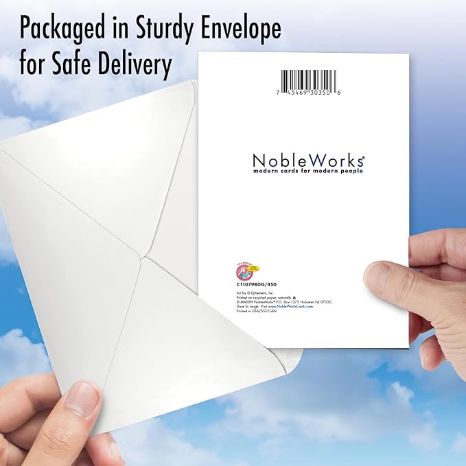 NobleWorks Funny Birthday Greeting Card with 5 x 7 Inch Envelope (1 Card) Bday Your Excuse C11079BDG