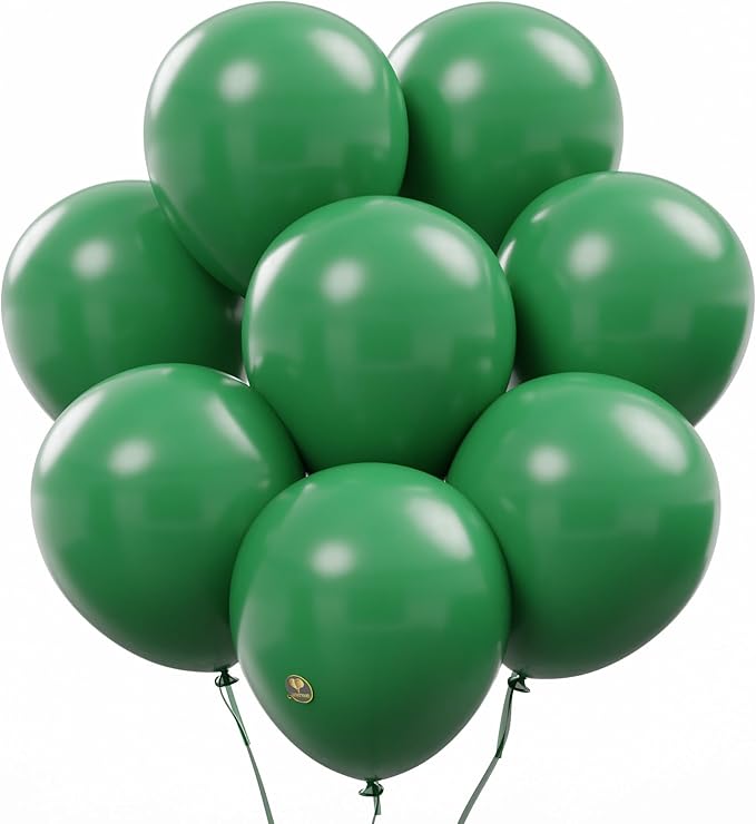 AFTERLOON® Biodegradable Balloons 24 pcs Jade Green 12 Inch, Matte Color Thickened Extra Strong Latex Helium Float, Multicolor Colorful Bulk Color ballon baloon Globos Para Decoration De Fiestas Kids