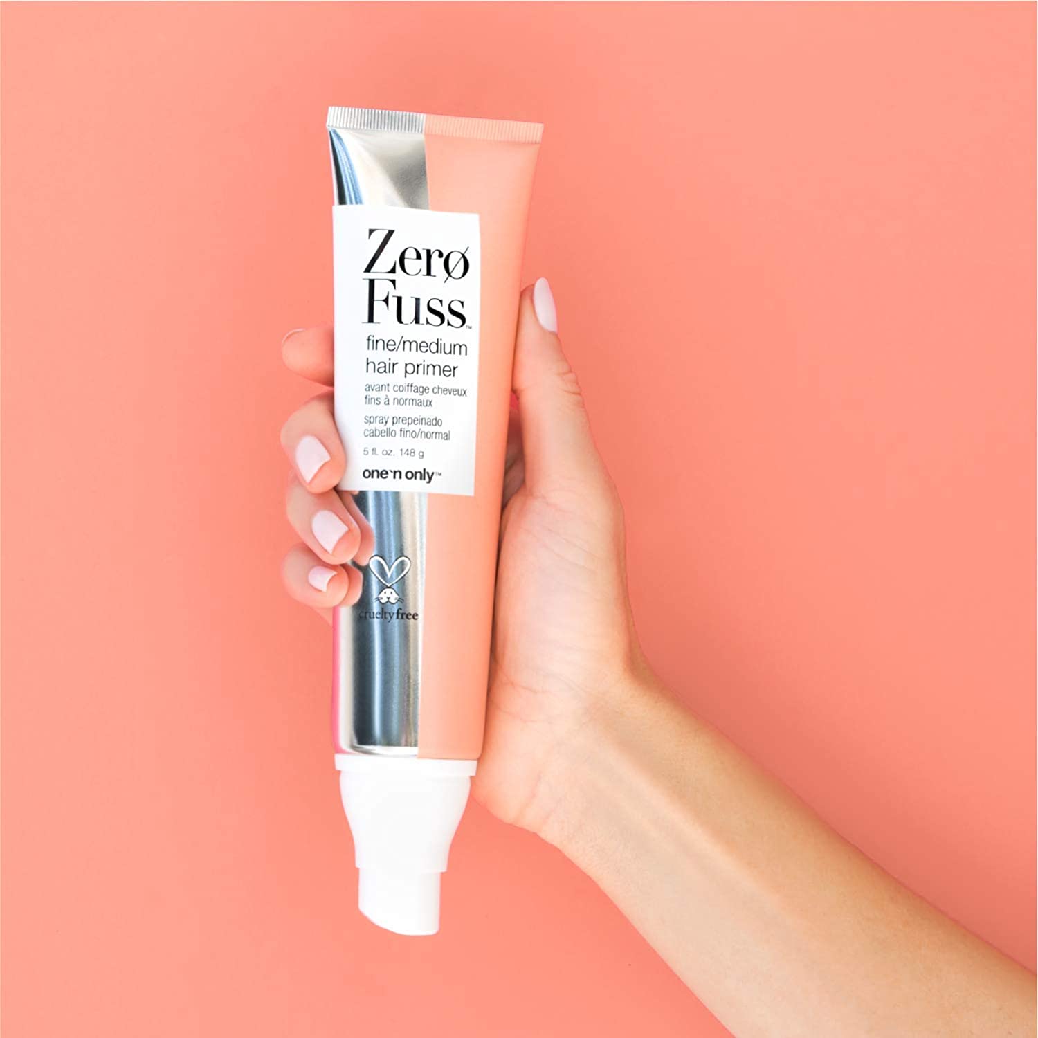 One 'N Only Zero Fuss Fine to Medium Hair Primer, Leave-in Spray, Detangles and Smooths, Weightlessly Conditions, Humidity Resistant, Tames Frizz, No Heat Required, 5 Fl. Oz