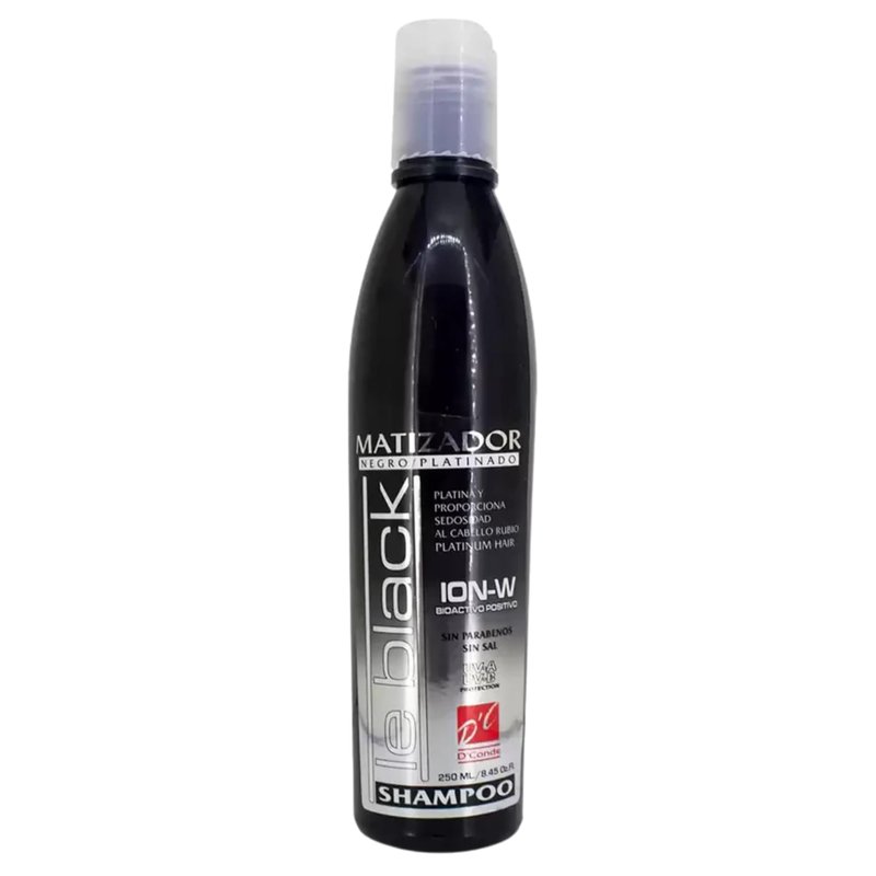 Le Black Purple Toning Shampoo – Shampoo for Blonde Hair, 8.45 Fl Oz, Formal Tone, Black/Platin – Enhance and Maintain Vibrant Blonde Shades with a Premium Hair Care Formula