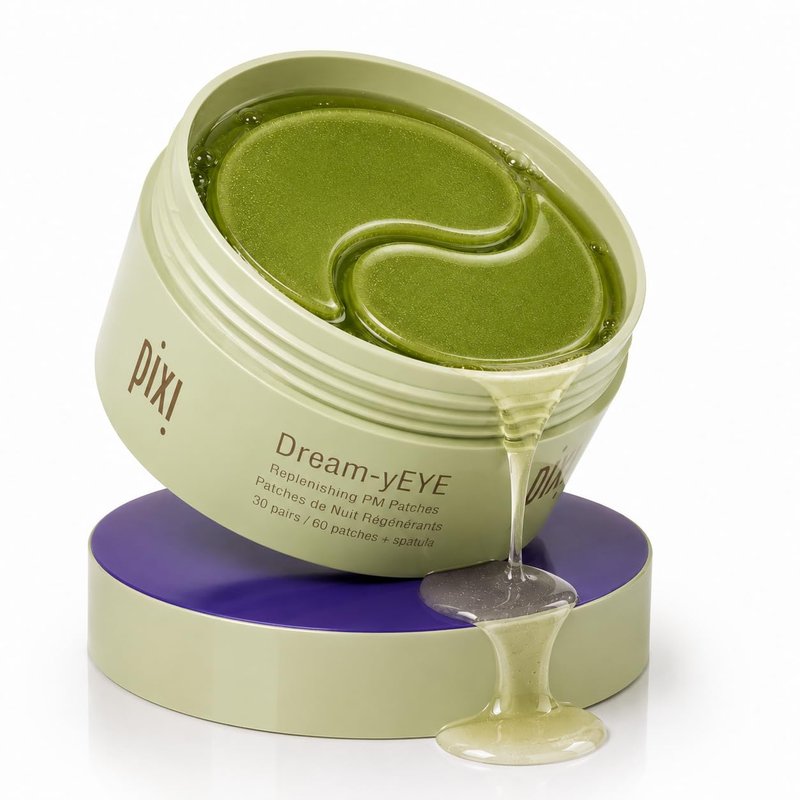 Pixi Beauty Dream-yEYE Calming Hydrogel Under Eye Patches with Ceramides for PM | Vitamin A and Jasminie Hydrate, Smooth & Restore Under Eyes | 60 Patches