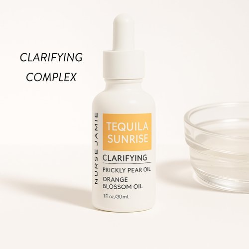 Nurse Jamie Tequila Sunrise Clarifying Oil – Botanical Face Oil with Prickly Pear & Orange Blossom for Acne-Prone Skin (30 mL)