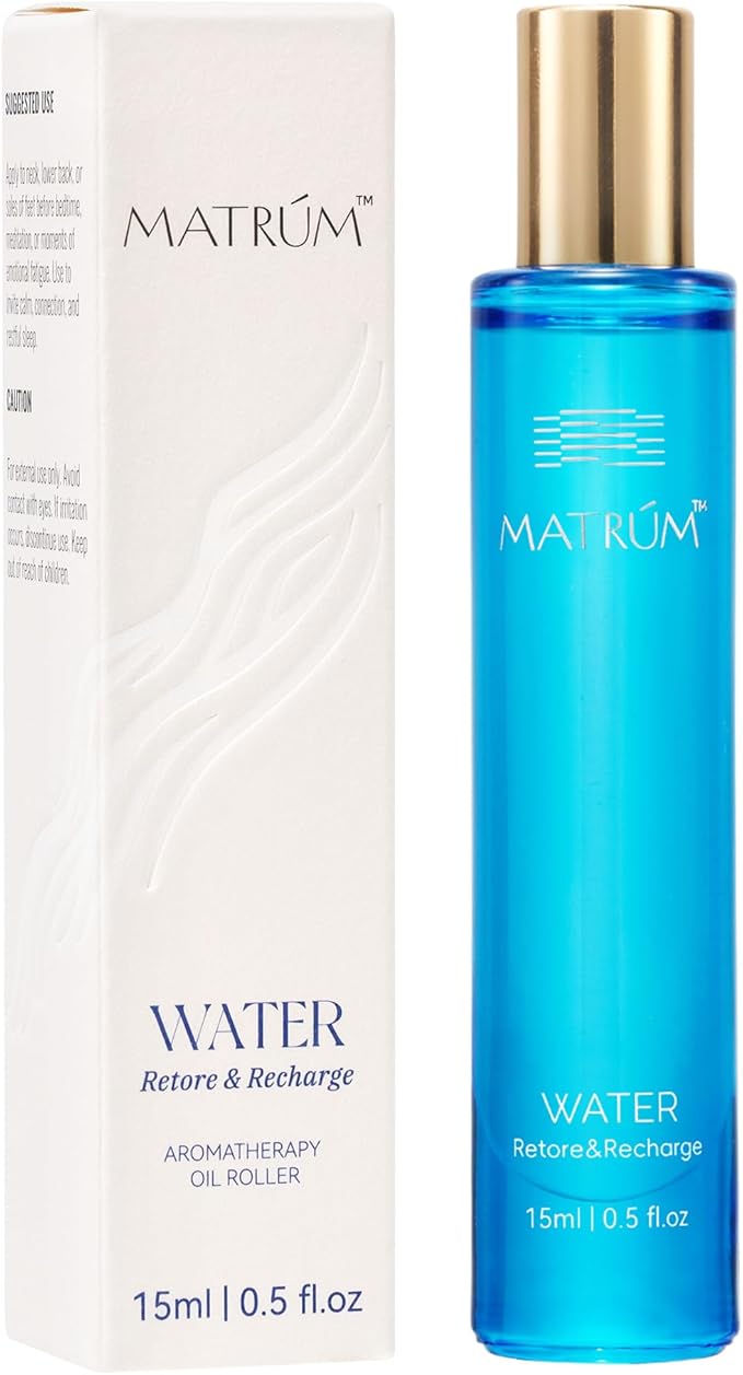 MATRUM Sleep Blend Essential Oil Roll On, 100% Pure Luxurious Floral Aromatherapy Oil for Deep Sleep, Calming & Relaxing, Water Element Roller, 0.5 Fl Oz