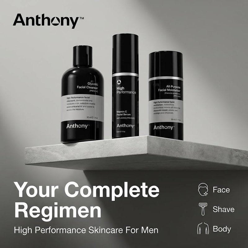 Anthony High Performance Vitamin C Cream Treatment, Advanced Anti-Aging Face Serum with Polypeptides and Salicylic Acid, Dark Spot Corrector Brightening Moisturizer, Hydrates Evens Skin Tone, 1 Fl Oz