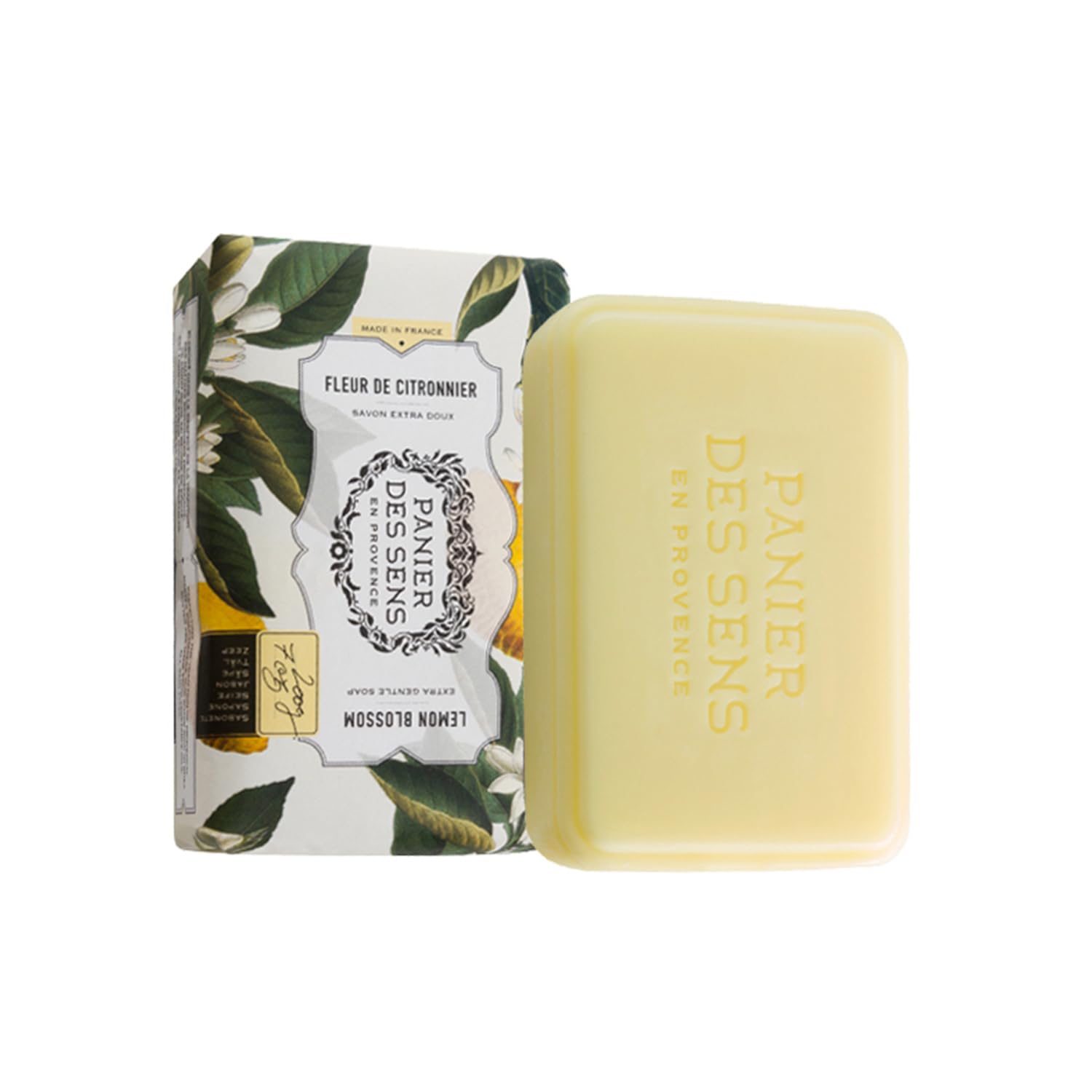 Panier des Sens Lemon Blossom Shea Butter Soap Bar Duo, 2 x 7 oz