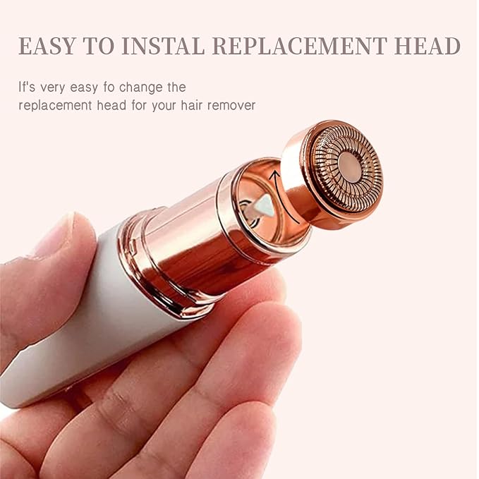 Generation 2 Replacement Heads for Flawless Facial Hair Remover, Replacement Heads for Finishing Touch Flawless Facial Hair Remover Gen 2,Facial Hair Remover Heads with Cleaning Brush for Women,4 Pack