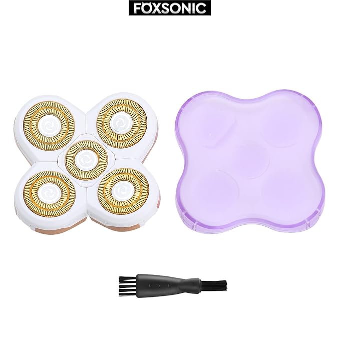 FOXSONIC 5 Blades Women Shaver Replacement Heads for Head Shaver and Many Brands 5 Blades Replacement Shaver Head Blade 5 Heads Beard Electric Razor Shaver Head