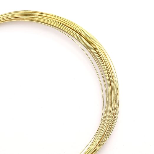 14K Gold Plated Wire 0.4mm 10 Meters Bead Cord for Bracelet Necklace Charm Beading Jewelry Making Findings
