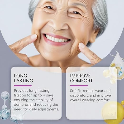 Thermoplastic Denture Adhesive,Lasts for 4 Days Give a Brush (2)