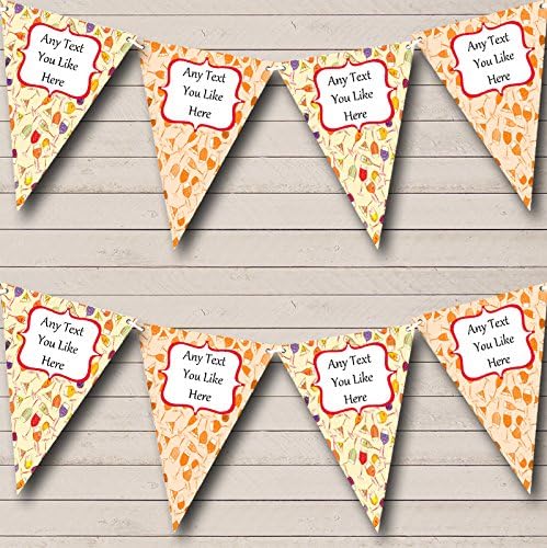 Cocktails Personalized Birthday Party Bunting - Hanging Party Decoration - Birthday Party Banner Garland | Decorative Party Supplies