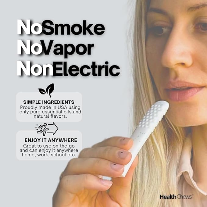 Premium Flavored Air Smokeless Inhaler Stick – Mint Aroma, Reusable Vapor-Free Breathing Aid for Smoking Cessation