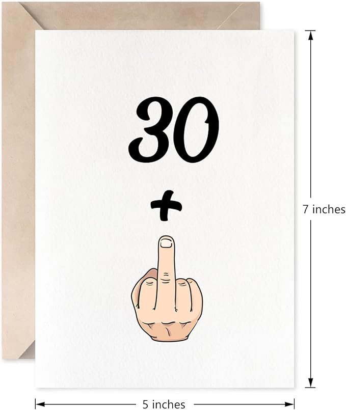 MAGJUCHE Funny 31st Birthday Card, 30+1 women Or Men Sweet 31 Years Old Birthday Gift Joke Card