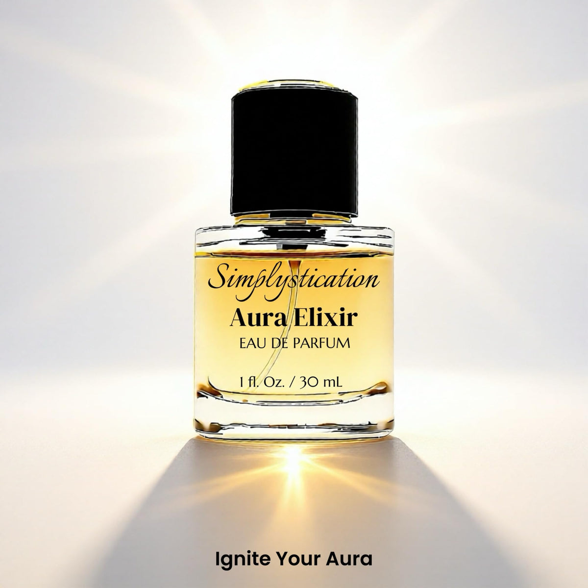 Simplystication - Aura Elixir Eau de Parfum Spray – Inspired by B.accarat R.ouge 540, Luxury Fragrance, Unisex Amber-Saffron Scent, Eau de Parfum, 1 Fl Oz (30ml)