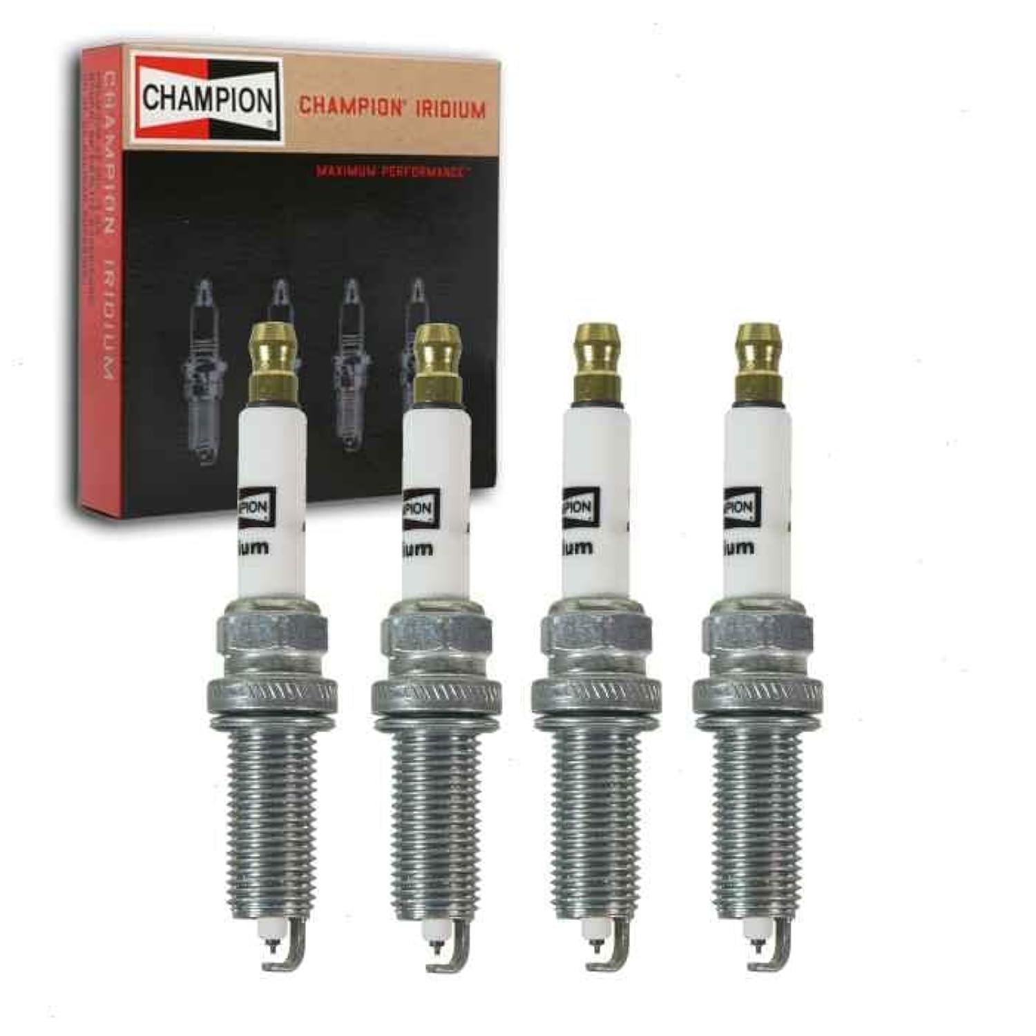 4 pc Champion Iridium Spark Plugs compatible with Nissan Altima 2.5L L4 2007-2012