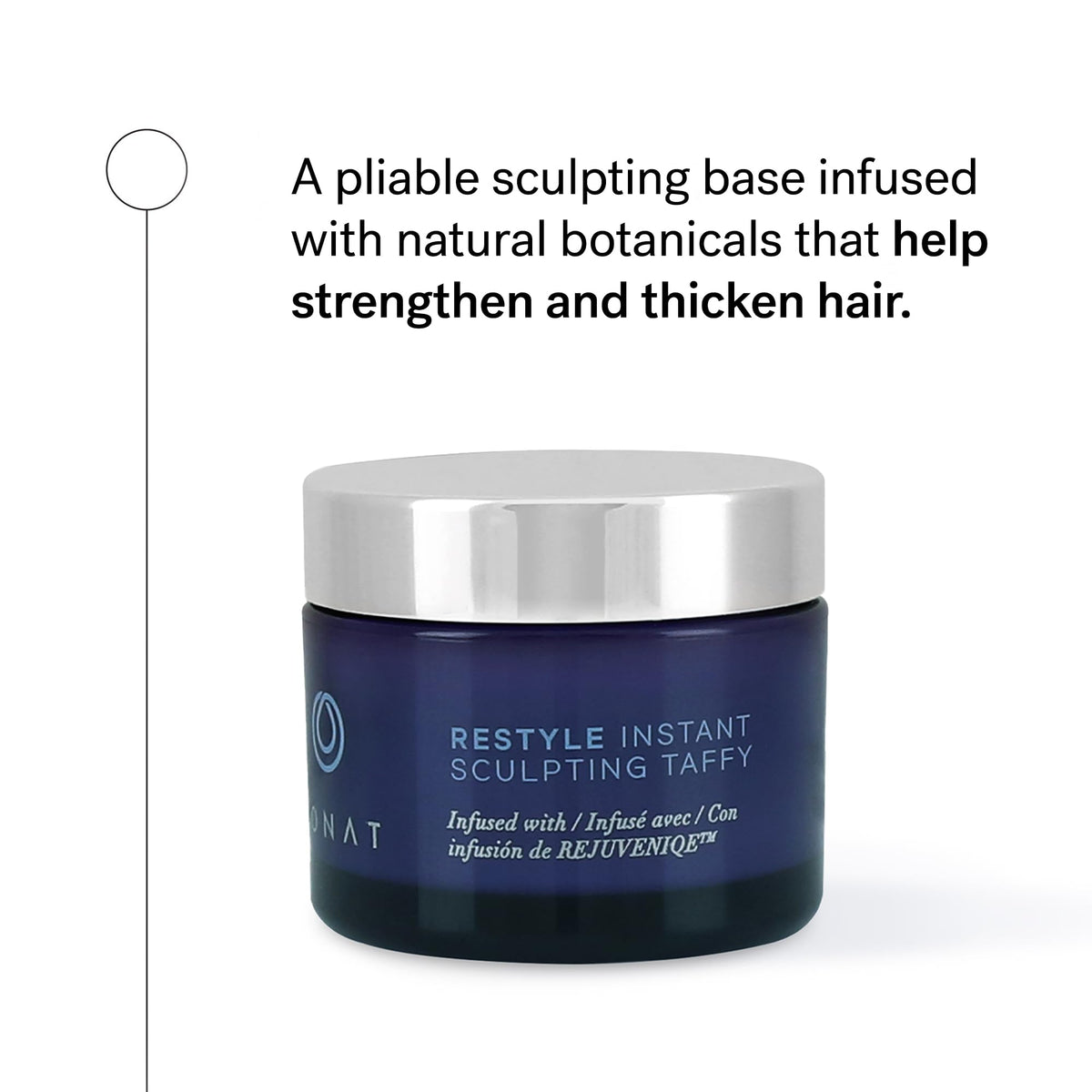 MONAT Restyle Instant Sculpting Taffy - Hair Styling Products That Gives Instant Vitality. Infused w/Rejuveniqe®. Long Lasting Hair Taffy - Net Wt. 30 ml / 1.7 fl. oz.