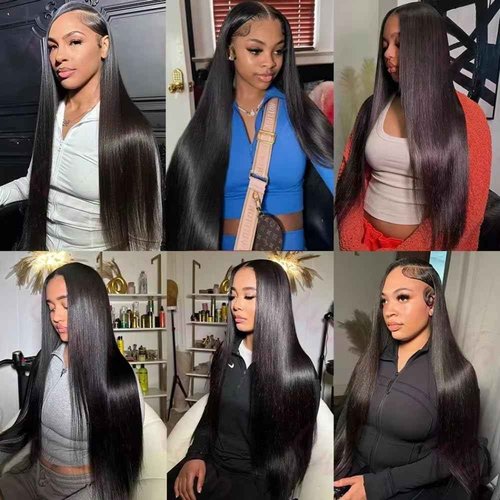 CHEETAHBEAUTY Straight Wear and Go Glueless Wigs Human Hair Pre Plucked 5x5 HD Lace Closure Wigs Human Hair for Black Women Pre Cut Lace for Beginners With Baby Hair 220% Density(20inch)