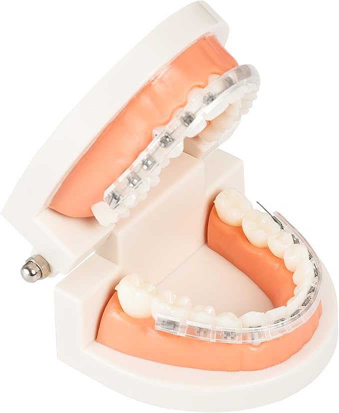 Comfort Cover for Braces - Lip Protector, Lip Cushion, Mouth Guard Clear Teeth Shield Bumper for Brackets, Aligner, Dental Wax Alternative, Soft and Comfortable, in Portable Storage Case with Mirror