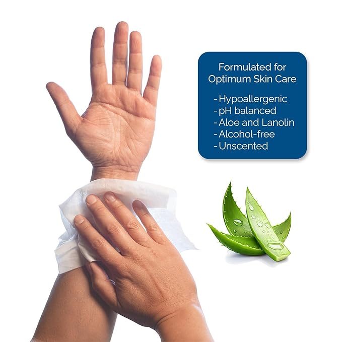 TenderProtect® Original XL Premium Adult Wipes (200 Ct), Extra-Large 9"x12" Wet Wipes with Aloe, Wash Cloths for Babies & Elderly, Incontinence, Hands & Body Cleaning