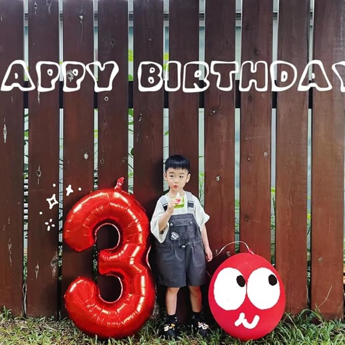 40 Inch Red Number 6 Balloon Large Red Foil Balloon Red 6 Balloons Mylar Helium Balloon for 6th Birthday Party Decorations Girls Boys Baby Shower Wedding Anniversary Decoration